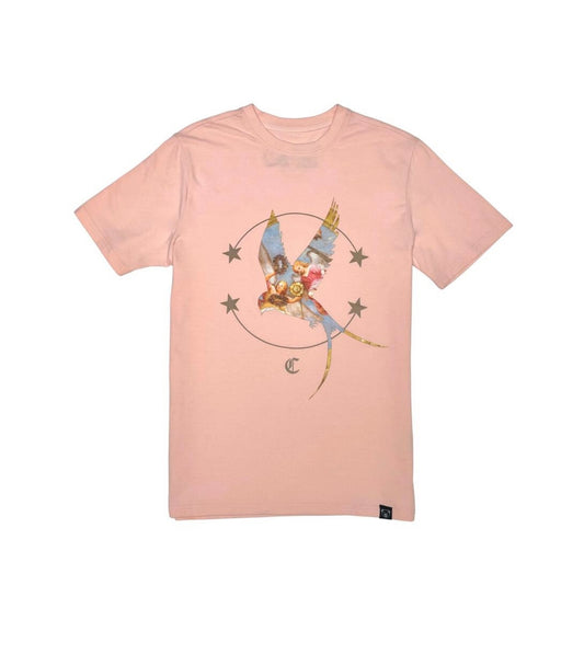 Civilized Angel Bird Tee Color Baby Pink